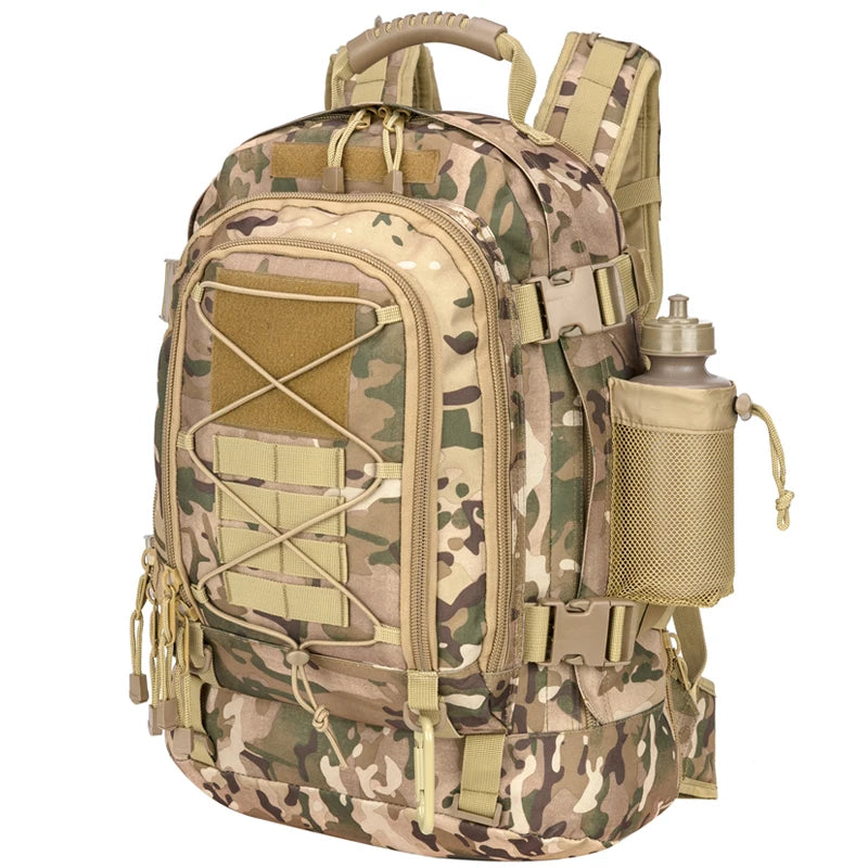60L Military Tactical Backpack Army Molle Assault Rucksack Outdoor Travel Hiking Rucksacks Camping Hunting