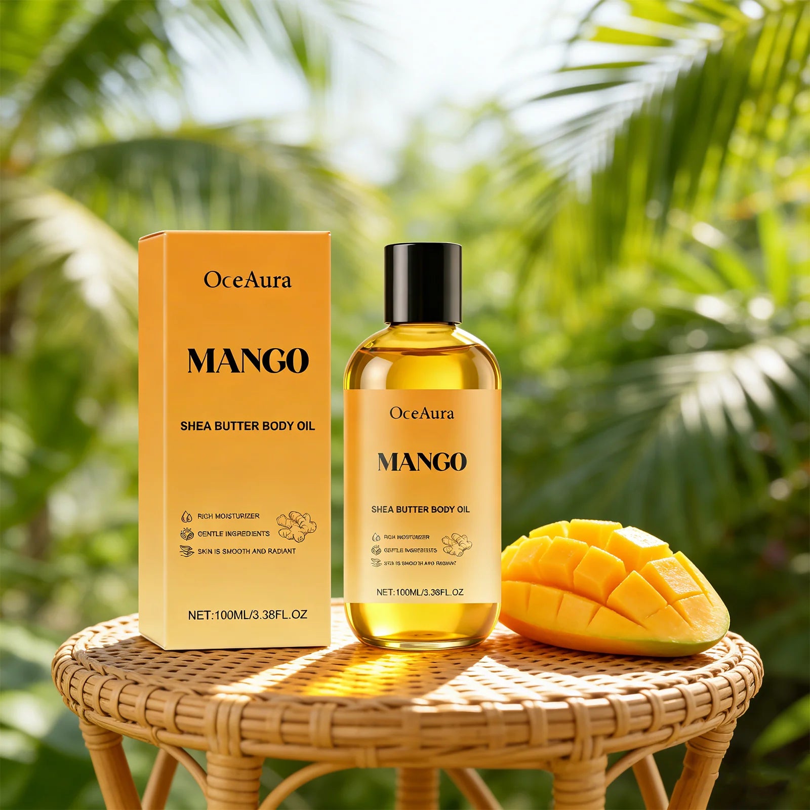 100mL Mango Shea Butter Body Oil, Deep Nourishment