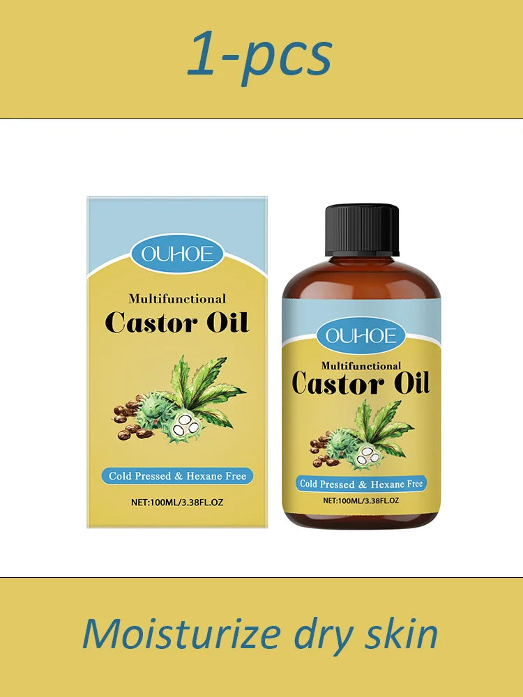 Castor Oil Moisturizing Relaxation Aromatherapy Body Massage Oil Suitable For Hair Eyelashes Eyebrows Daily Care Supplies
