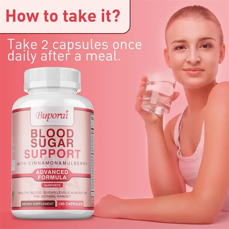 Blood Sugar Support - Glucose Balance - Weight Management,Alpha Lipoic Acid, Cinnamon, Heart Health - 120 Capsules ﻿