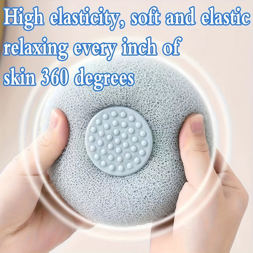 2PCS Set - Sunflower Suction Cup Bath Scrubber, Self-Care Massage Brush for Deep Clean & Relaxation