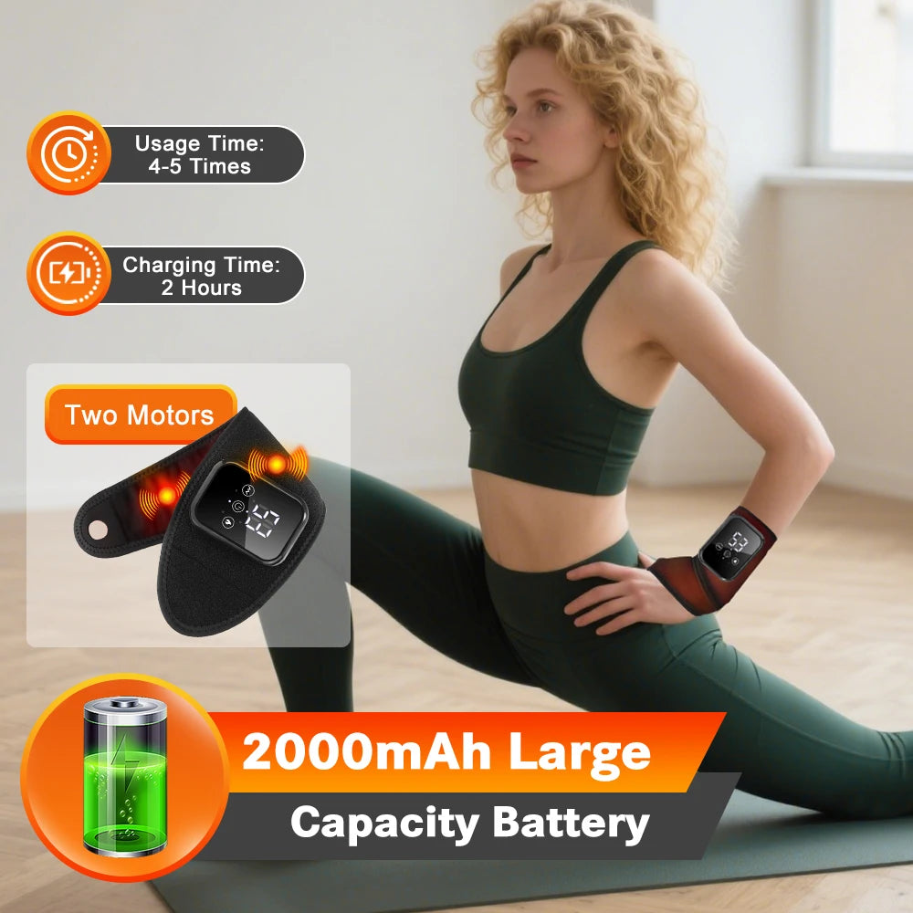 Electric Heating  Wrist Brace Protector Wrap Vibration Massage Tenosynovitis Carpal Tunnel Fatigue Relief