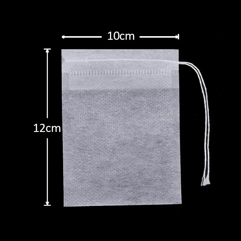 600/50PCS Disposable Tea Filter Bags Non-woven Fabric Teabags With String Kitchen Teaware Coffee Loose Tea Spice Bag