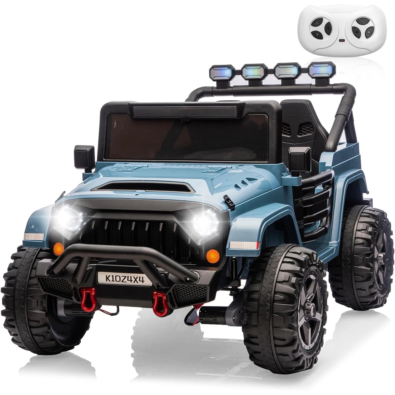 2 Seater , 24V Electric Toys w/Remote Control,4 Powerful Motors, 4WD/2WD, 3 Speeds, Led Lights, Bluetooth,