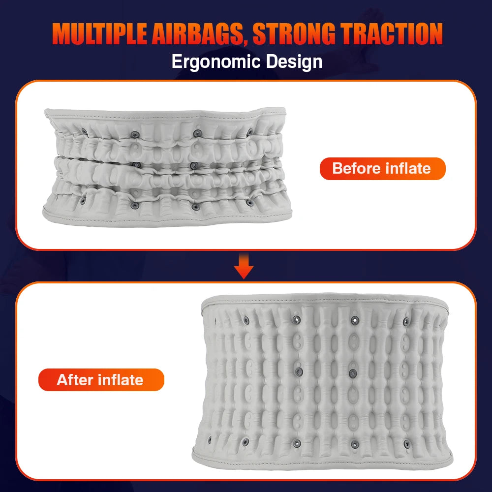 Inflatable Decompression Belt with Rechargeable Battery Inflatable Lumbar support