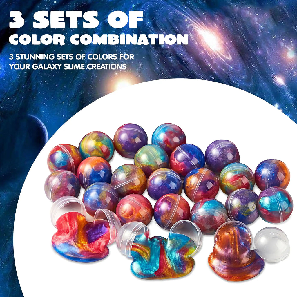 Mini Slime Party Favors Multicolor Galaxy Slime Balls Putty