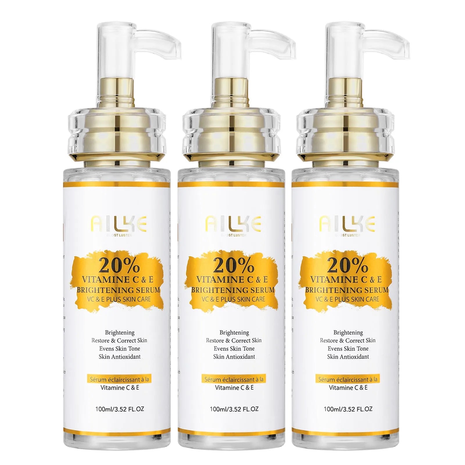 Vitamin C Skin Care Set, with Lightening Body Lotion, Even Skin Tone Face Cream, Whitening Serum, Brightening Soap
