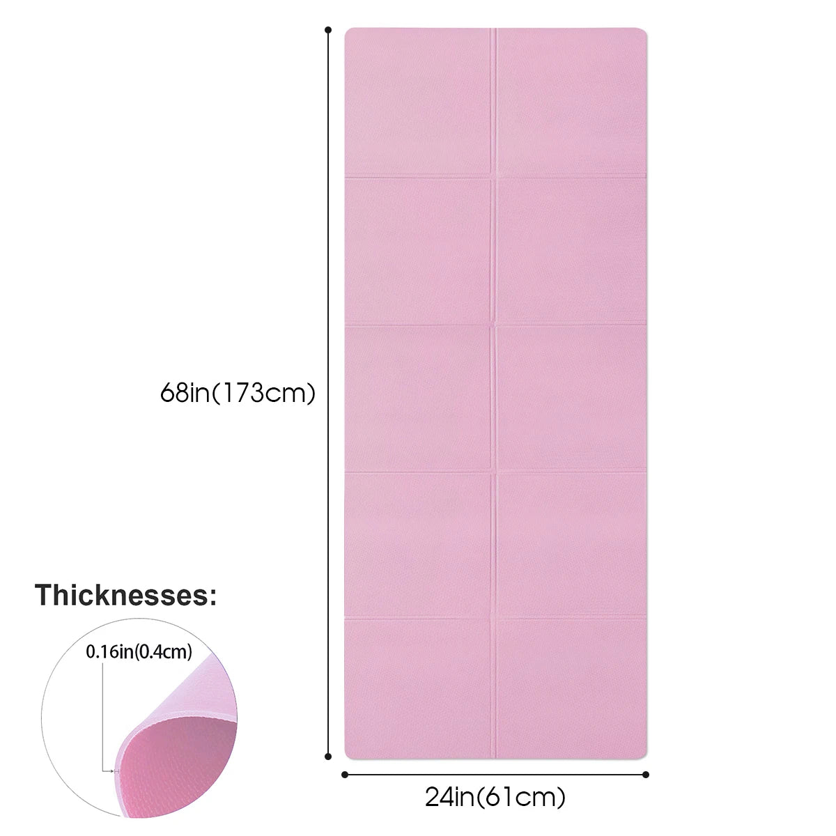 4MM Thick Yoga Mats Anti-slip Sport Fitness