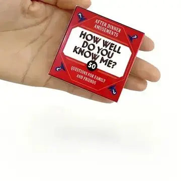 How Well Do You Know Me Card Game, Truth or Dare Couple Board Game, Party Question Cards for Lovers