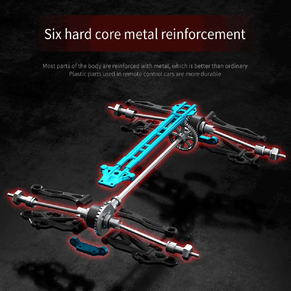 PRO 1:16 High Speed RC Car With LED Light Drift 70KM/H 4WD RC Off-Road Car Monster Truck