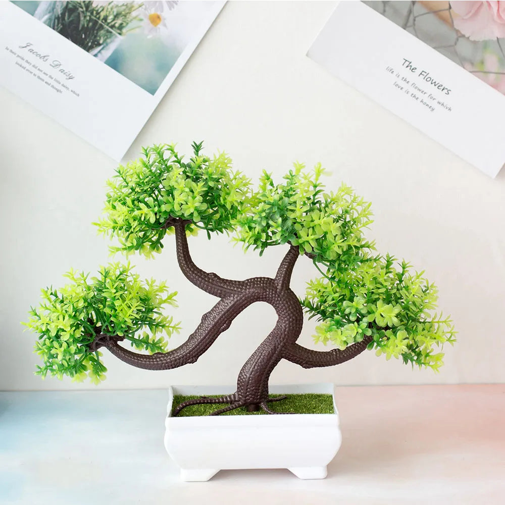 Artificial Plants Decoration Potted Bonsai Small Tree Pot Fake
