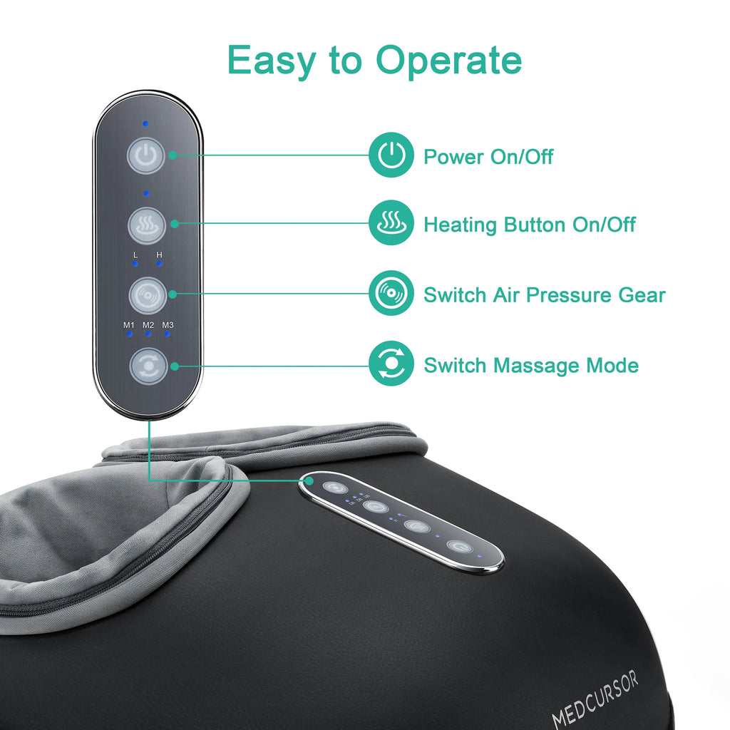 Foot Massager Machine with Heat Roller Muscle Relaxation