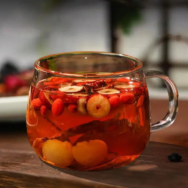 Ginseng Five Treasure Tea Natural Energy Boost Immune Support Herbal Wellness Traditional Organic Blend Tea Daily Vitality
