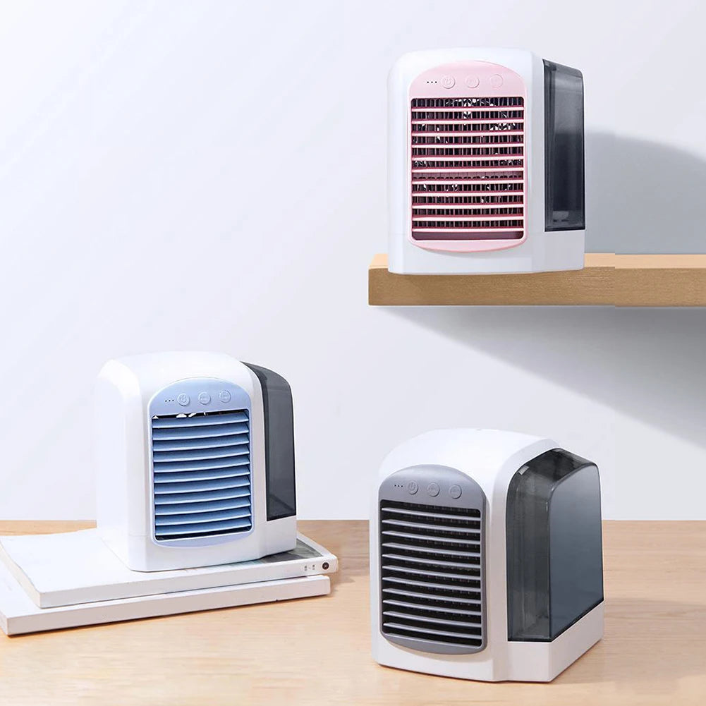 Water-Cooled Air Conditioner Air Cooling Machine Humidifier Mini Air Conditioner 380ml Tank Portable Air Chiller