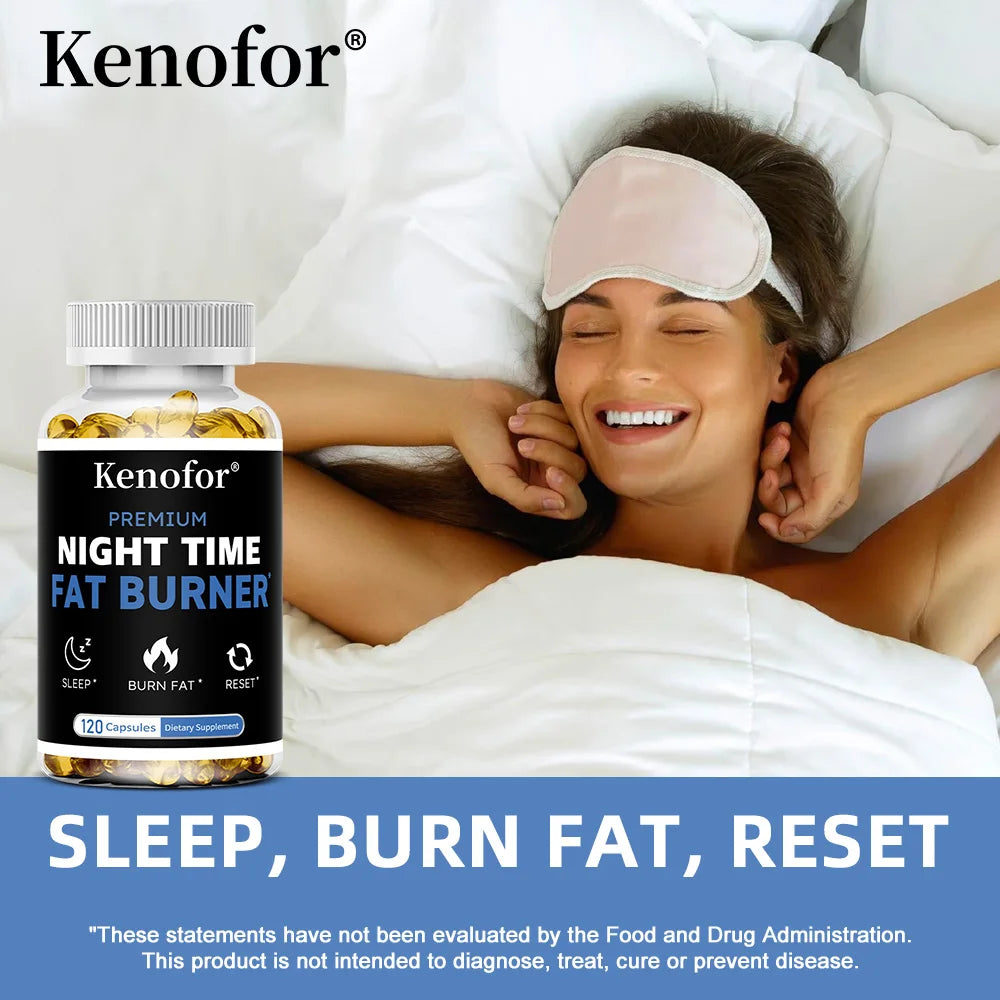 Nighttime Fat Burner Supplement - for Weight Loss, Boost Metabolism, Suppress Appetite Diet