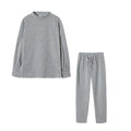 2Pcs Set Women Tracksuit Long Sleeve Pullover Warm Top Hoodie+Jogger Pants Solid Outfit Sport Suit Sets