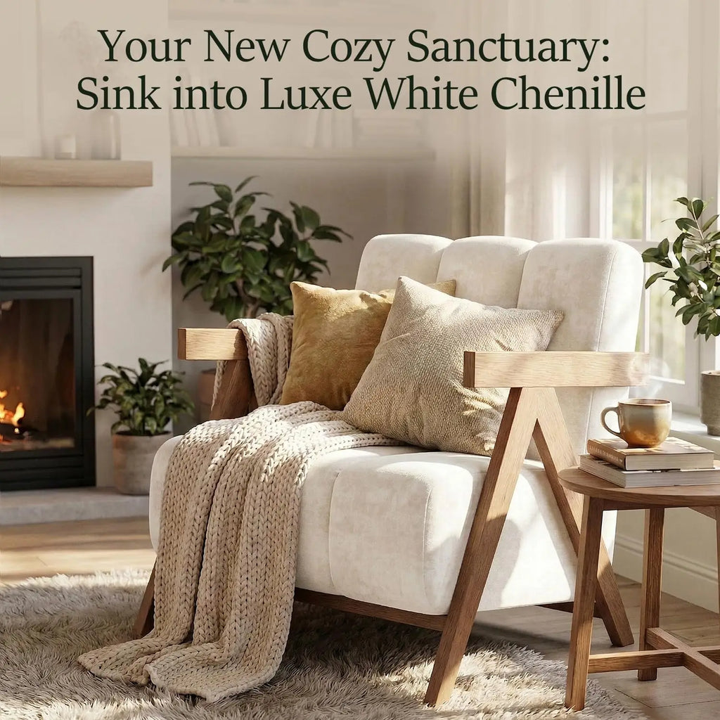 Chenille Accent Chair Set,Upholstered Wood Frame Lounge High-Elastic Sponge for Living Room Bedroom 2pcs,Custom