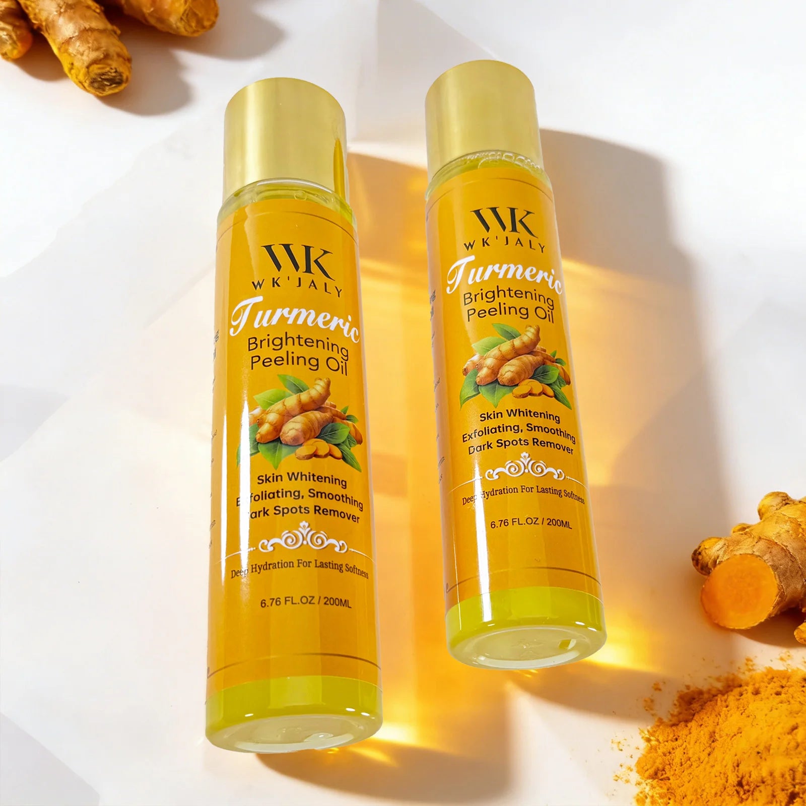 Turmeric Brightening Peeling Oil, Exfoliation, Remove Dark Spots, Whitening, For Face, Body, Hand, Feet, All Skin Types
