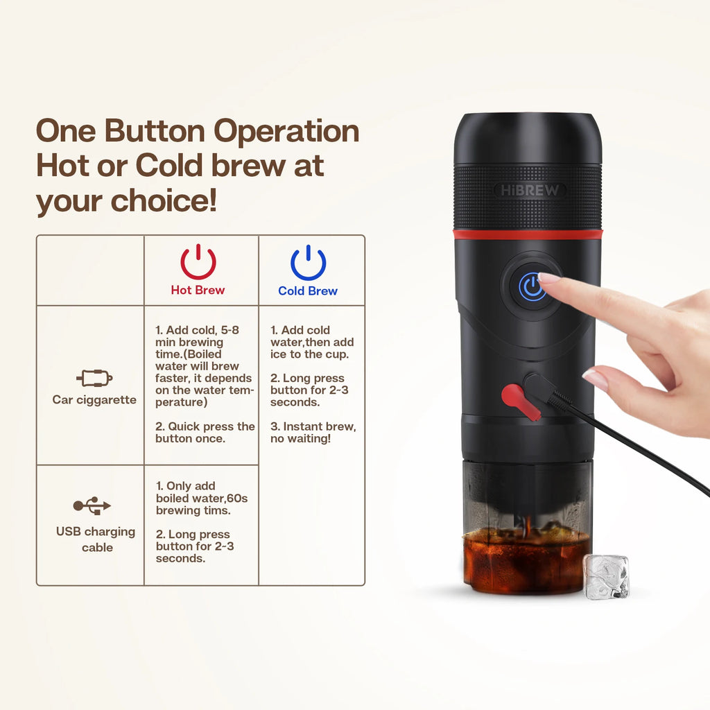 Portable Coffee Machine for Car & Home,DC12V  Expresso Coffee Maker Fit Nexpresso Dolce  Pod Capsule