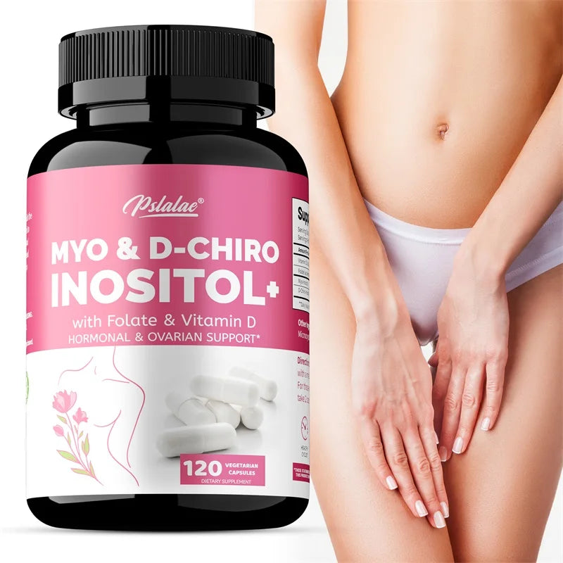 MYO & D-CHIROINOSITOL - Supports Hormone Balance, Healthy Cycles, Female Ovarian Health- 120pcs