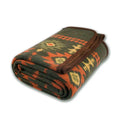 Merino Wool Blanket Warm Thick Washable Large Bed Couch Outdoor Camping Sleeping Throw, Myers Green 79x63