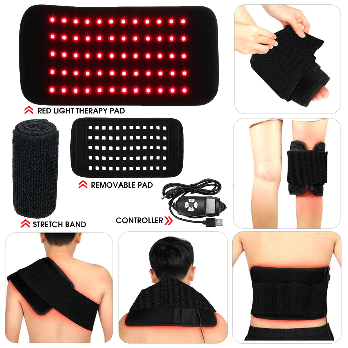 Infrared Light LED Healthcare Waist Red Light Heating Massage
