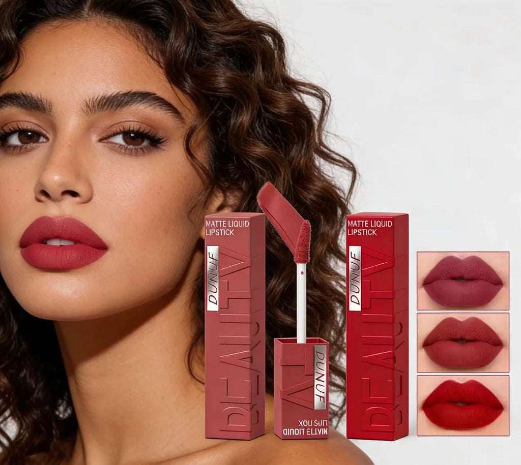Matte Velvet Lipstick Lip Gloss Waterproof Smooth Long-Lasting