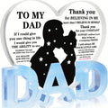 Dad Gifts from Daughter, Thank You Dad Gifts Acrylic Heart Plaque Gifts