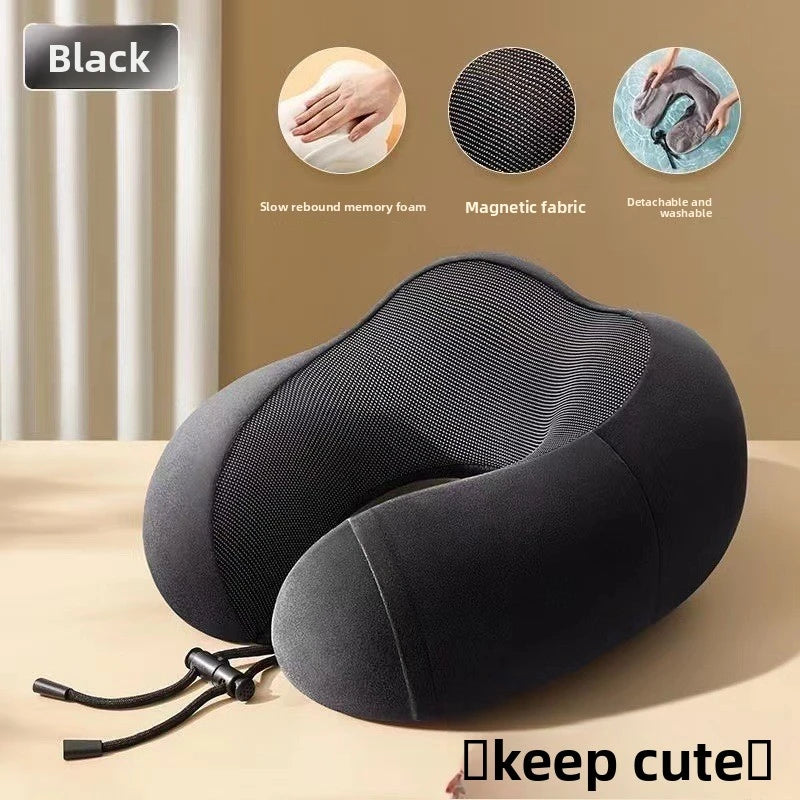 U Shaped Memory Foam Neck Pillows Soft Travel Pillow Massage Neck Pillow Sleeping Airplane Pillow Cervical