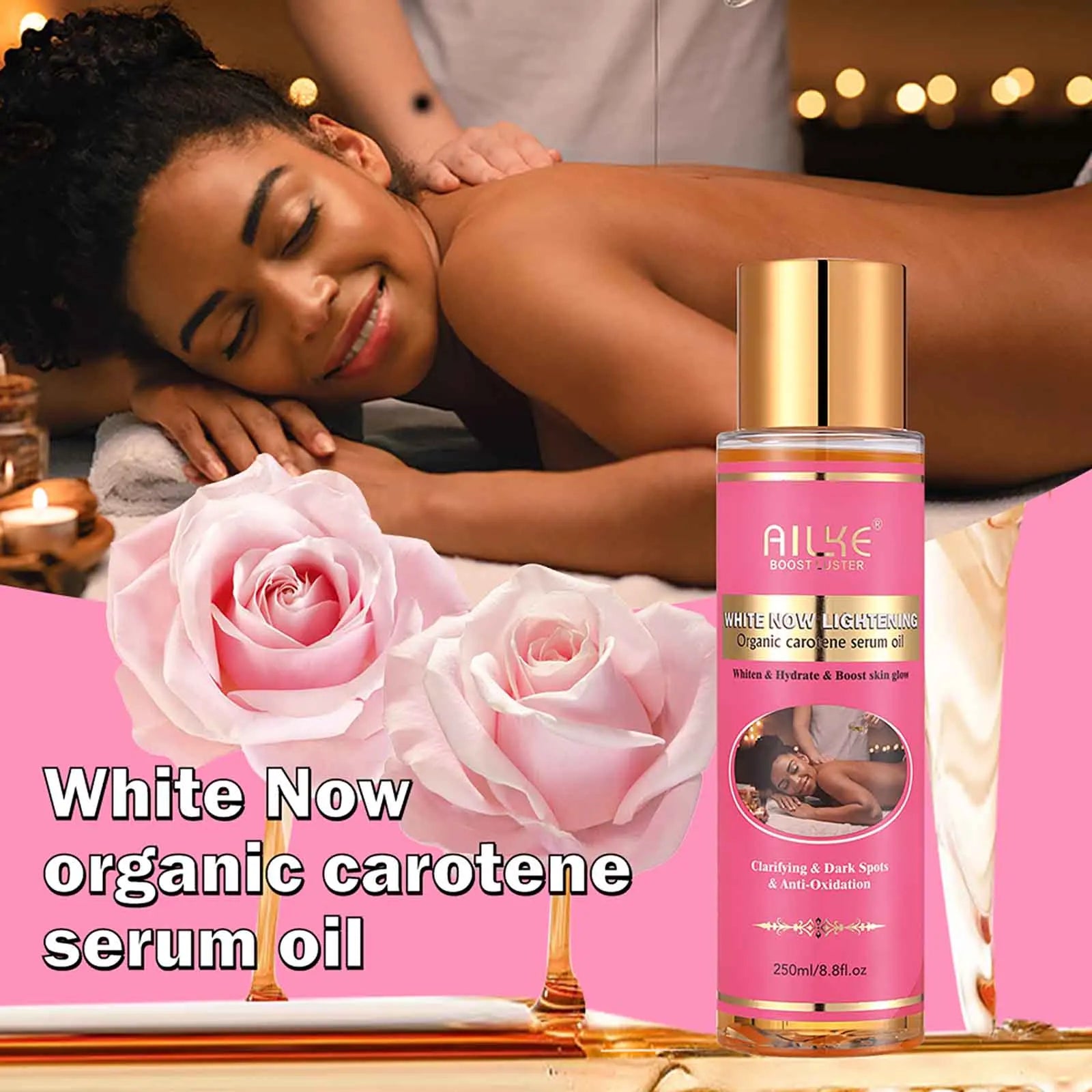 Natural Skin Glowing Set, Remove Acne, Darkness, Stains, Moisturizes, Lightening, Smooth, Improve Rough and Dry Skin