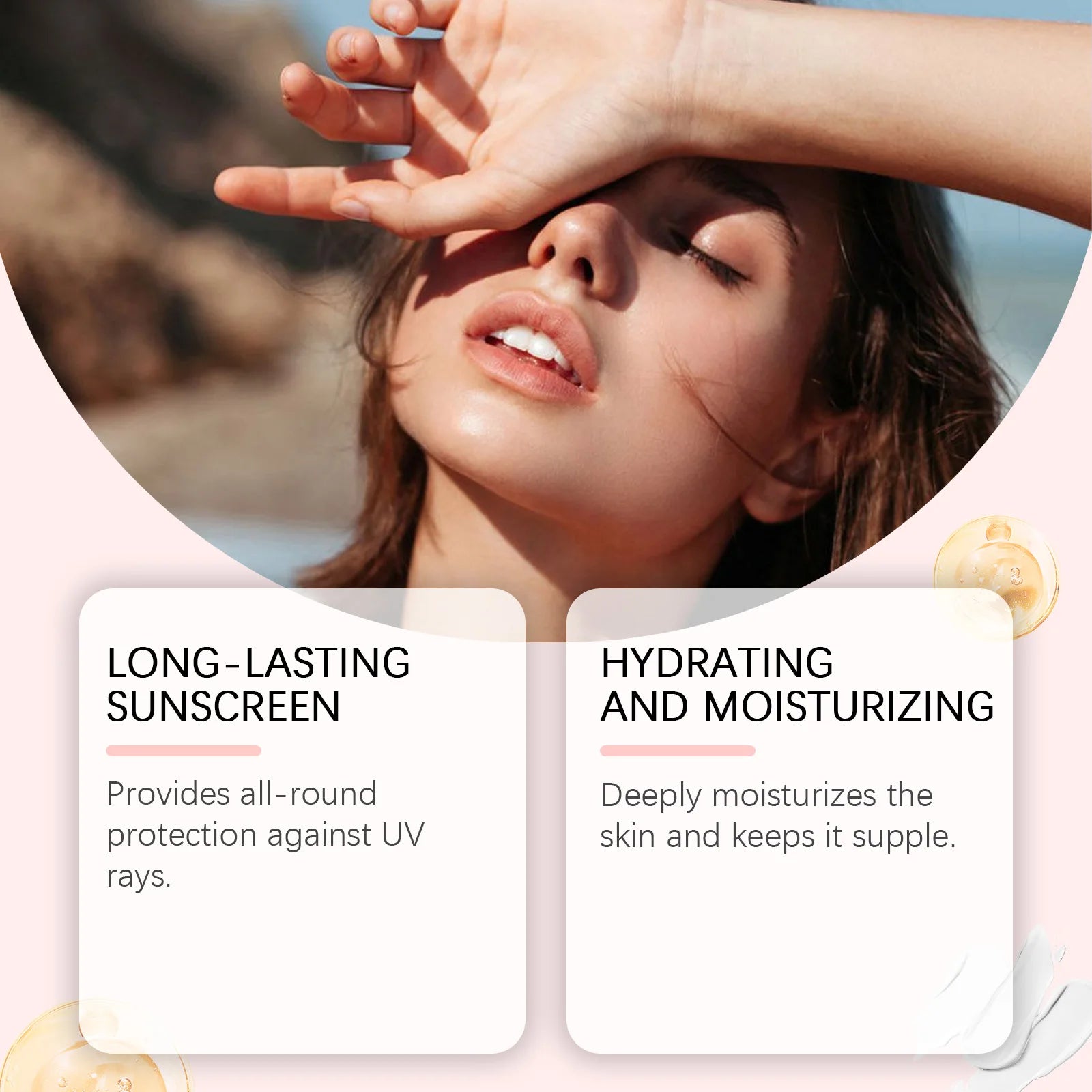 Sunscreen Spray Hyaluronic acid Body Sun Block Isolation Mist Lasting UV Protector