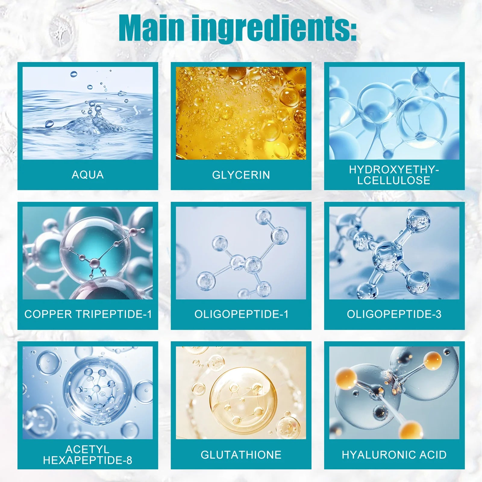 Peptides Face Serum Facial Moisturizing Essence Brighten Anti Aging Anti-wrinkle Peptide Face Care Liquid Essence