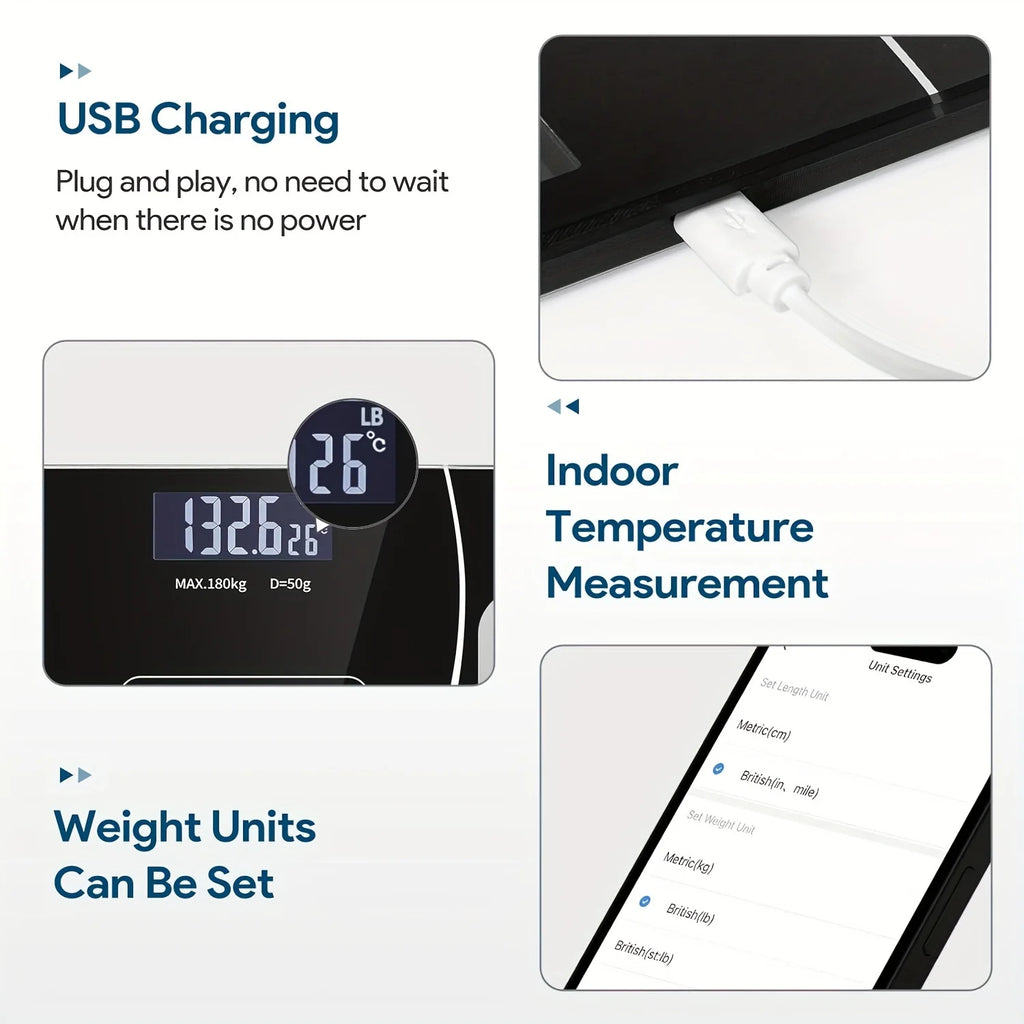 Weight Scale Electronic Scale, 396 Pound Digital Bathroom Scale