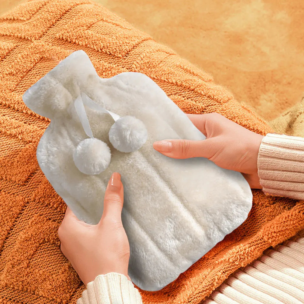 2L Hot Water Bottle Soft Cover Large Capacity Hot Water Bag