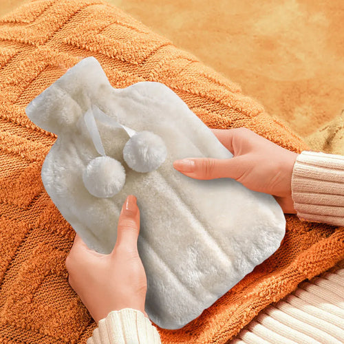 2L Hot Water Bottle Soft Cover Large Capacity Hot Water Bag