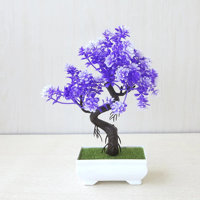 Artificial Plants Decoration Potted Bonsai Small Tree Pot Fake