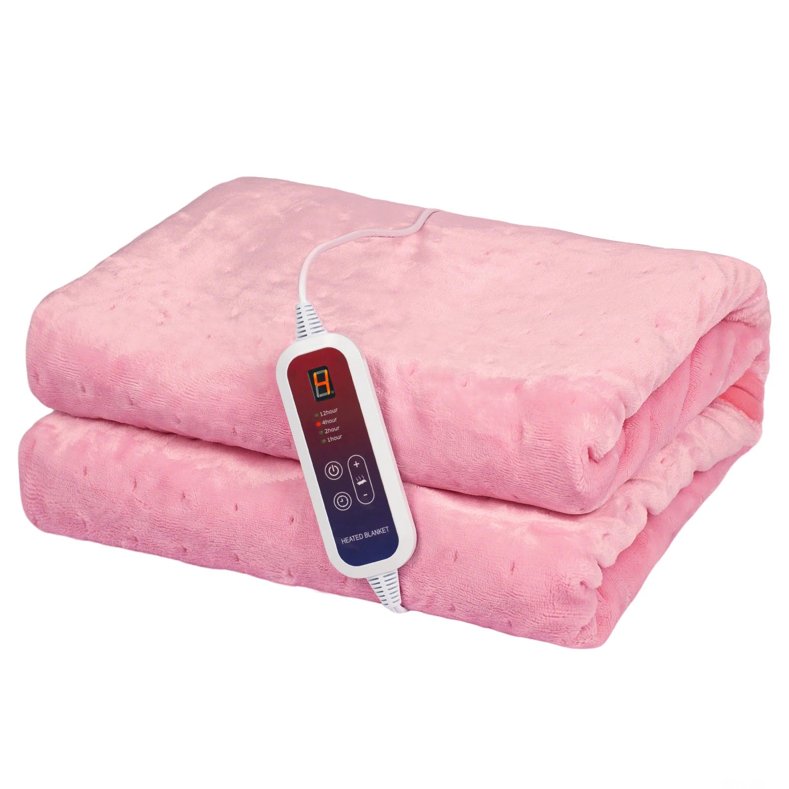 Heated Blanket Electric Throw Full Size, Electric Blanket with 6 Heating Levels and 1-12 Hours Timer Auto Off