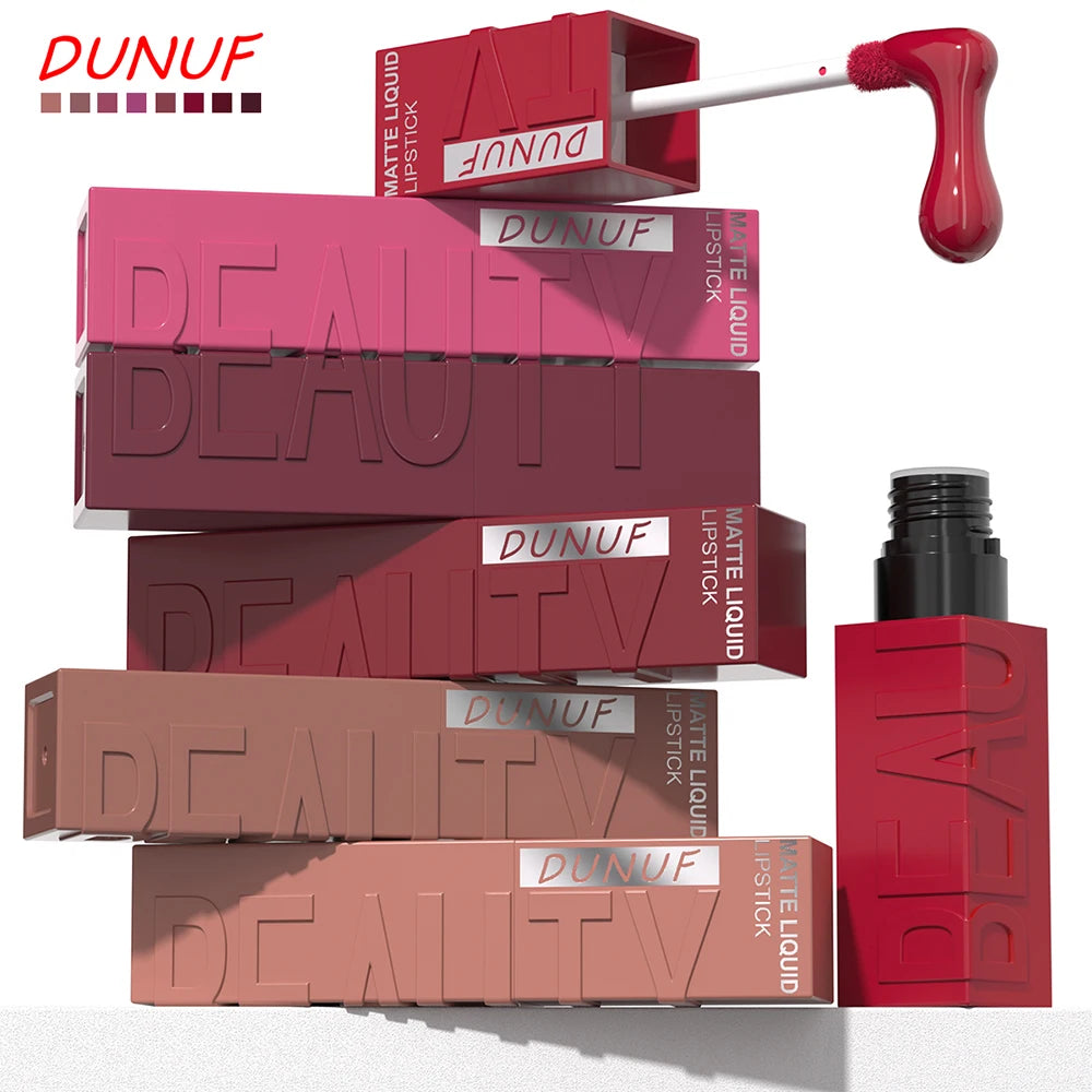 Matte Velvet Lipstick Lip Gloss Waterproof Smooth Long-Lasting