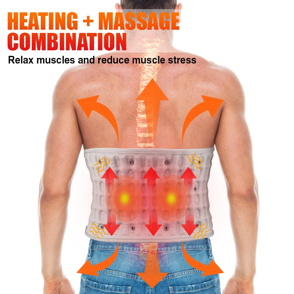 Inflatable Decompression Belt with Rechargeable Battery Inflatable Lumbar support
