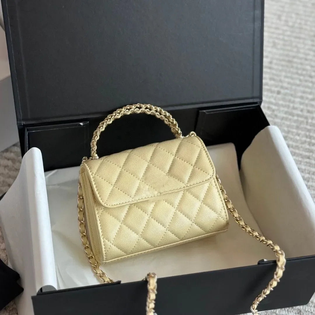 Top Cowhide Flap Luxury Bags With Handle Designer Bag Quilted Wallets