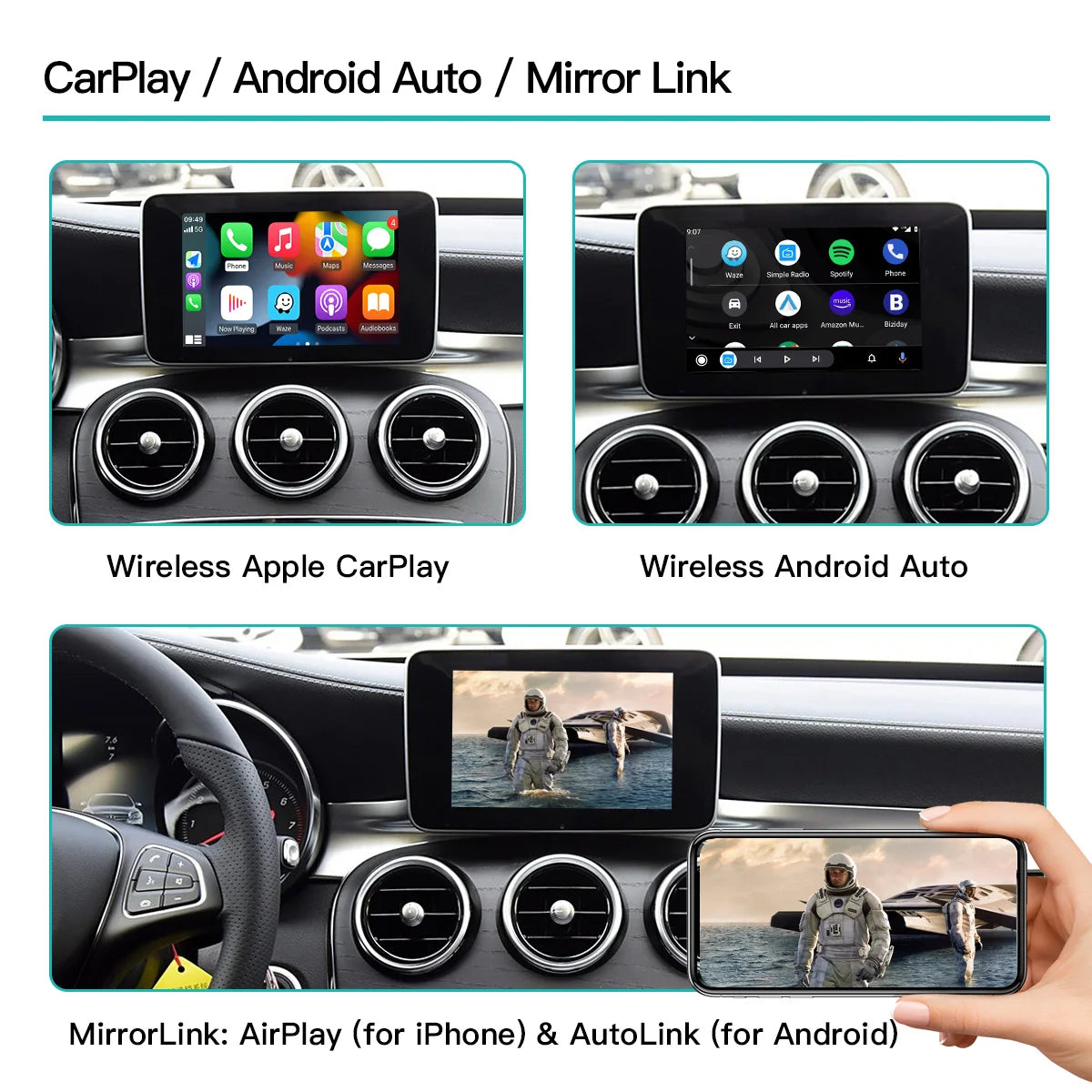 2025 New Wireless CarPlay Android Auto
