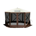 Pop-up Camping Gazebo Camping Canopy Shelter 6 Sided 12' x 12' / 10' x 10' Sun Shade Tents