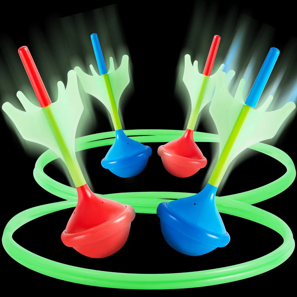 6Pcs Lawn Darts Games Set Glow in The Dark Yard Games for Kids Adults Family Camping Outdoor Sports