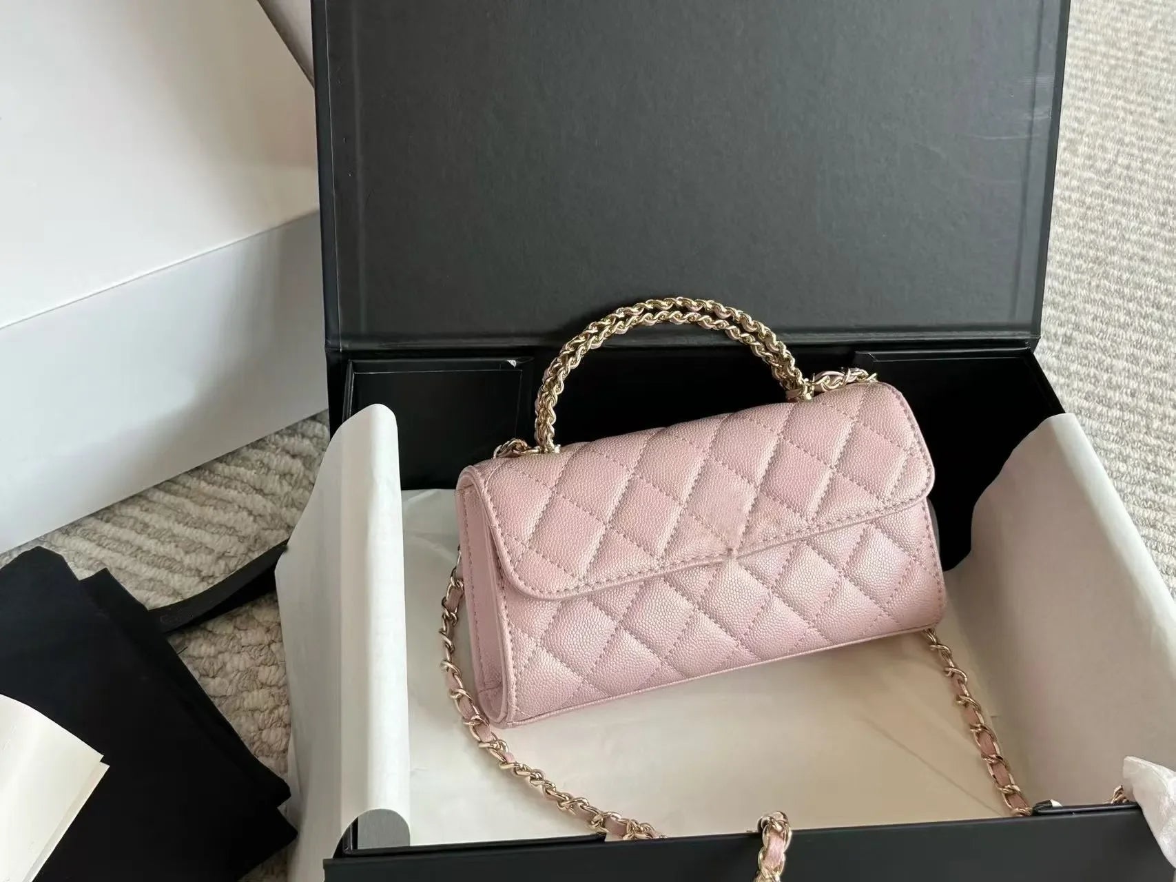 Top Cowhide Flap Luxury Bags With Handle Designer Bag Quilted Wallets