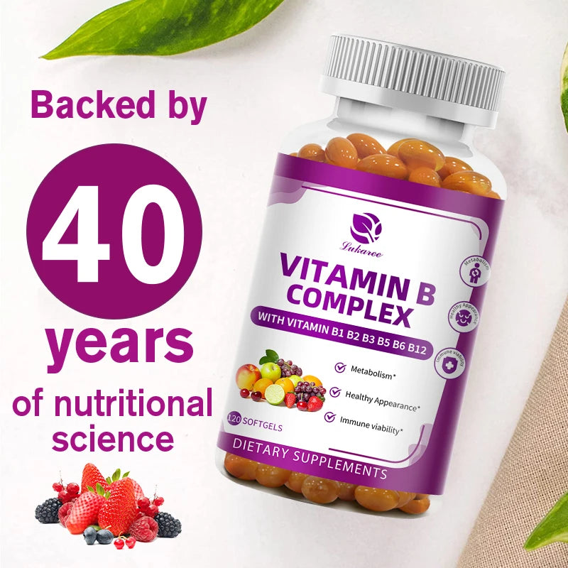 Vitamin B Complex Biotin & Folic Acid Super Promote Human Metabolism ,Energy, Nerve Blood