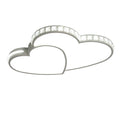 Modern Heart Shaped Ceiling Lights Crystal LED Flush Mount Lamp