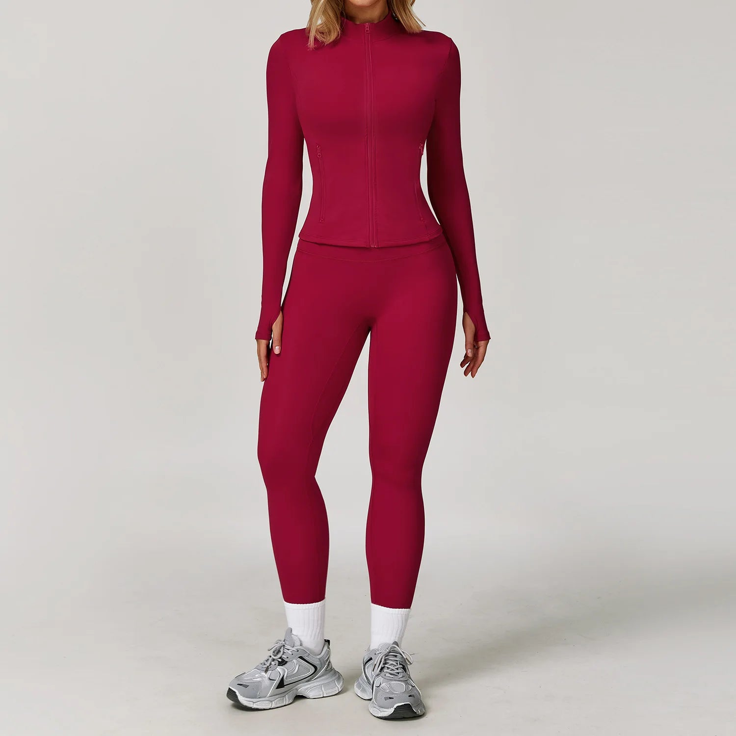 3PCS Gym Set Women Yoga Bra Jacket High Waist Workout Leggings Shorts Sports Suit 2 Pieces Yoga Set