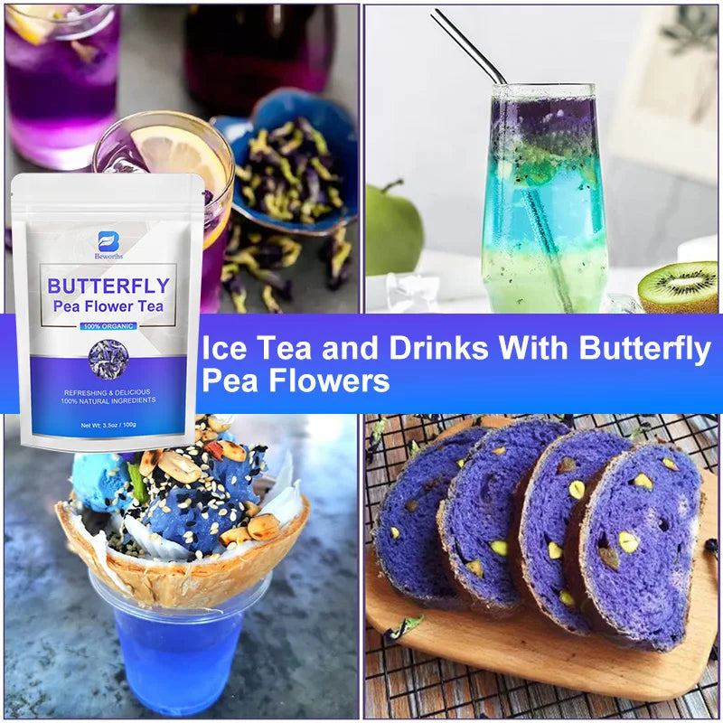 Natural Butterfly Herb Extract Enhances Immunity, Rich in Vitamin C and E Antioxidant Supplements for Beauty