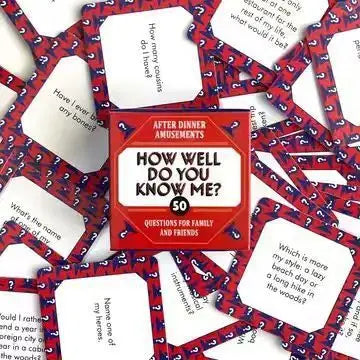 How Well Do You Know Me Card Game, Truth or Dare Couple Board Game, Party Question Cards for Lovers