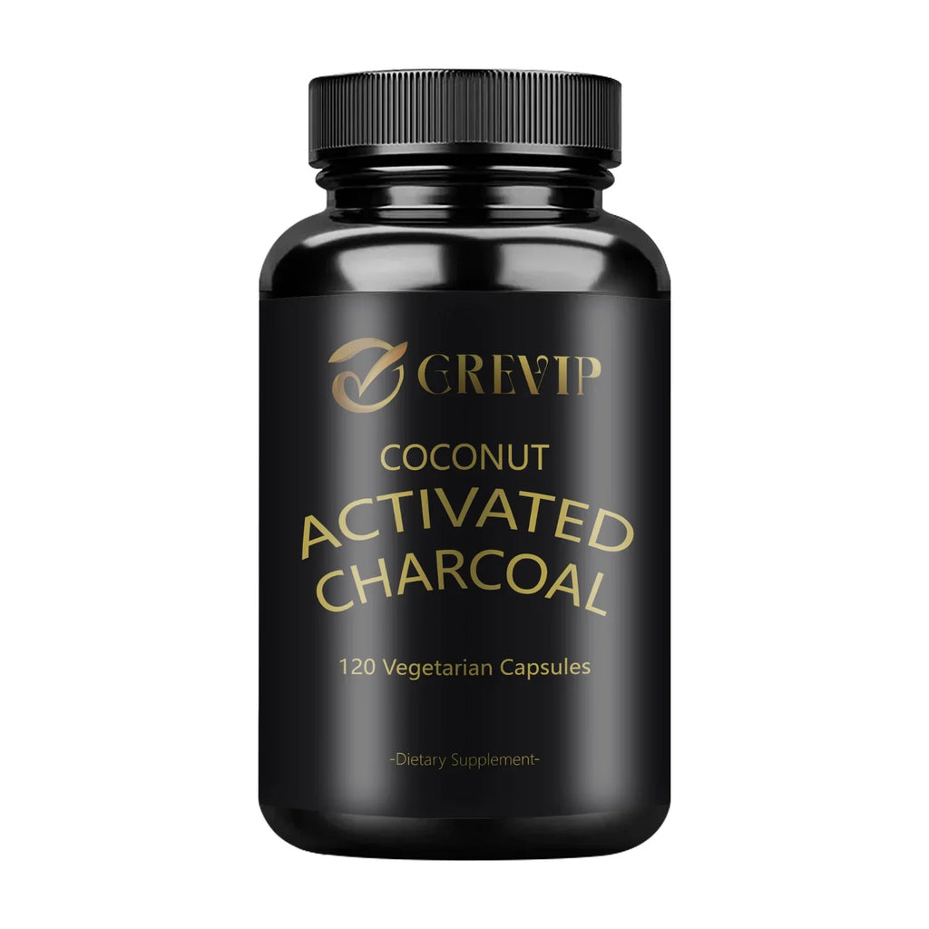 Activated Coconut Charcoal - Helps Maintain Healthy Digestion - 120 Capsules